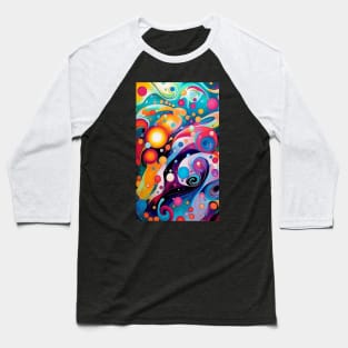 Abstract Bubbles Baseball T-Shirt